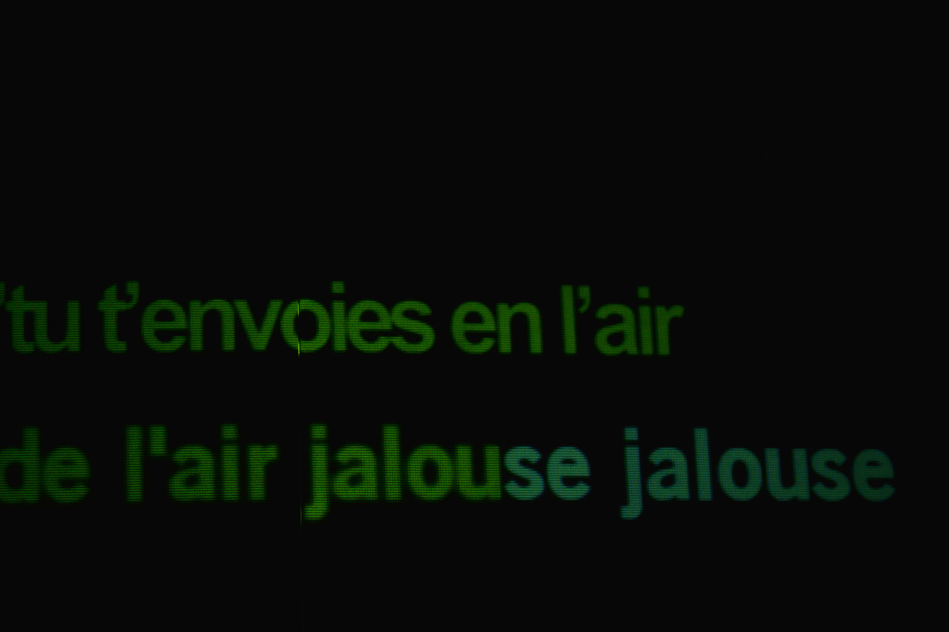 Jalousies - Karaoké